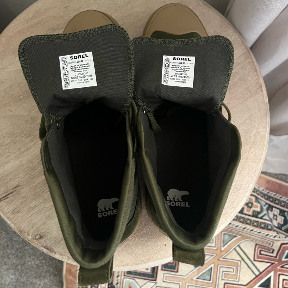 Sorel Green and Tan Men's Sneakers NWT - Picture 12 of 13